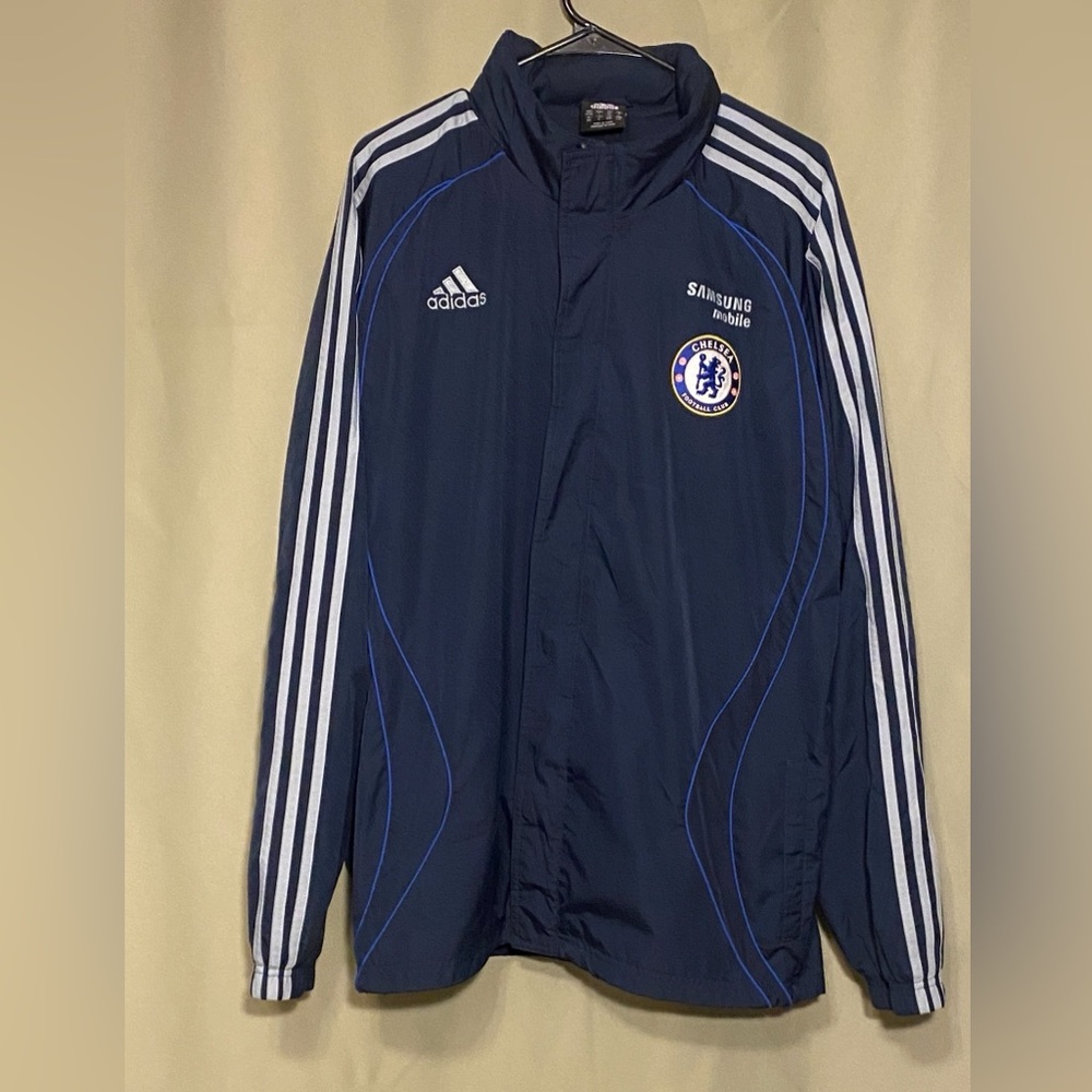 Vintage Chelsea 2006-2007 Training Football Soccer Hooded Jacket Men’s L